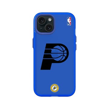 iPhone 15 Clear 激光藍 - NBA - B&W-印第安納溜馬 Indiana Pacers B&W