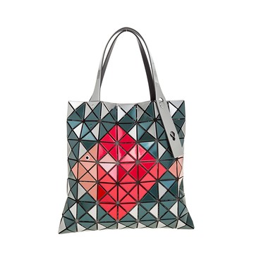 ISSEY MIYAKE 三宅一生 BAOBAO新品7X7亮面三角形圖案拼生物圖案手提包(魚/海藻)