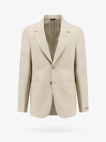 Virgin wool blazer with logoed buttons - FENDI - gender_Man