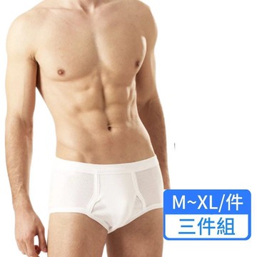 【PROMAN 豪門】輕爽紗羅紋三角褲 3件組