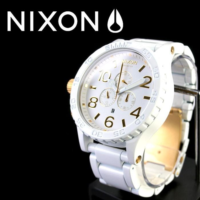 NIXON 51-30 CHRONO ALL WHITE/GOLD  腕時計