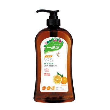 [家速配]一滴淨蘆薈多酚食品用洗潔精-柑橘精油1000g