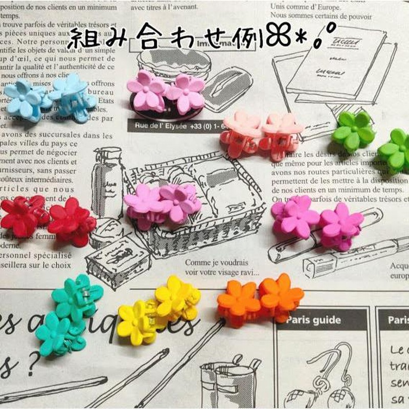 限定製作 ヘアクリップ 15個 透明 お花 ベビー 赤ちゃん キッズ こども 可愛い小さめ Espaciomalvon Com Ar