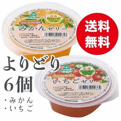 サンコー やわらか寒天ゼリーよりどり6個 ［みかんゼリー 110g