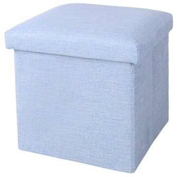 正方形 25 x 25cm 淺藍色 可折疊收納椅凳  1個