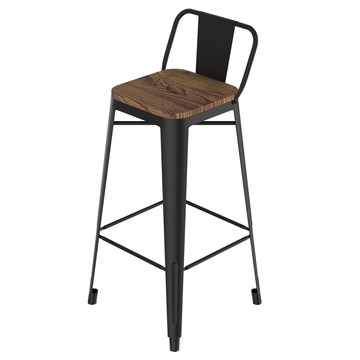 科爾中背吧台椅 椅子 磨砂黑