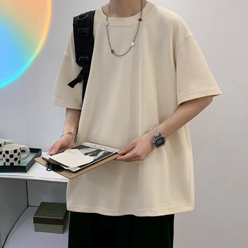 【隔日到貨】高磅數重磅純棉T恤男素面素色基礎款透氣落肩大尺碼加大碼oversize短袖上衣