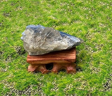 手串充電站-天然原礦藍晶石共生白水晶及黑碧璽 養水晶 消磁淨化