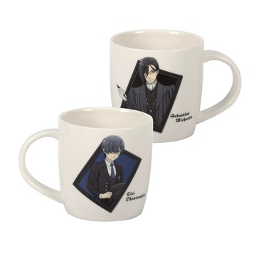 黑執事 全彩馬克杯(350ML) A款 謝+賽