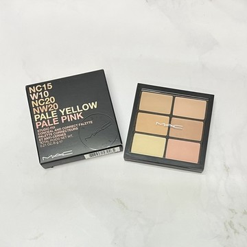 M.A.C 超持妝六色遮瑕盤 270遮瑕刷 6色修容盤 打亮Light Medium紫白餅 小金盒MAC 186 224