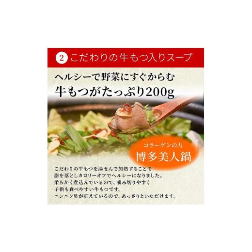 ふるさと納税 福岡県 大川市 博多牛もつ鍋セット3〜4人前