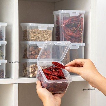 臺灣出貨 香料收納盒廚房桂皮八角花椒幹辣椒分裝調料盒五穀雜糧茶葉儲物盒