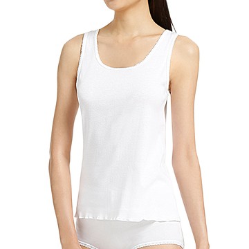 [家速配]宜而爽新舒棉女羅紋低胸背心