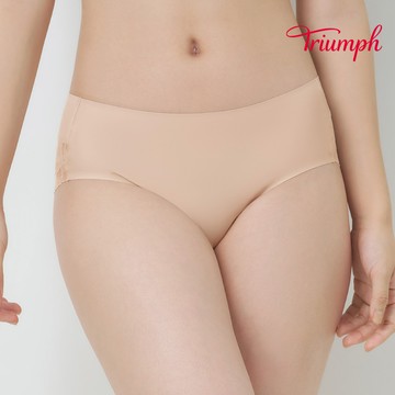 黛安芬-裸感系列 中腰平口內褲 M-EL 淺杏膚｜87R2485 NZ