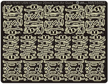 【JZ模型】AM-WORKS NW35052 1/350 二戰美軍20mm防空炮