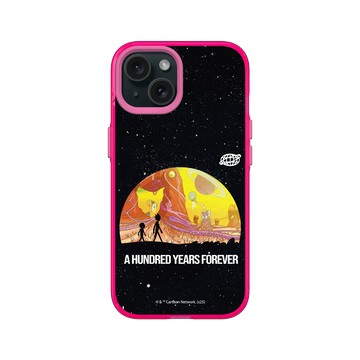 iPhone 15 Clear 粉漾桃 - 瑞克和莫蒂 Rick and Morty - 永遠的冒險