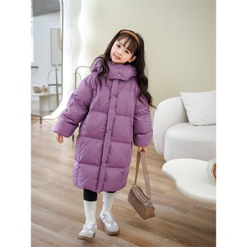 反季斷碼清倉兒童羽絨服長款過膝加厚保暖男童女童洋氣韓版時尚