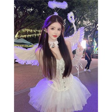 cosplay萬圣節性感純欲兔女郎兔子裝制服天使小惡魔角色扮演cos服