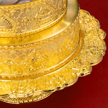 藏傳佛教供具系列 純銀990 懷愛事業曼達底盤座