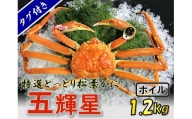 1140　五輝星ボイル松葉ガニ（特々大1.2kg）数量限定品