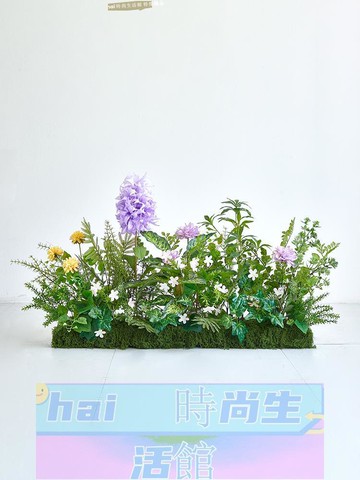 免運 可開發票 仿真花藝造景商場服裝店櫥窗美陳室內假花排綠植場景裝飾布置擺件