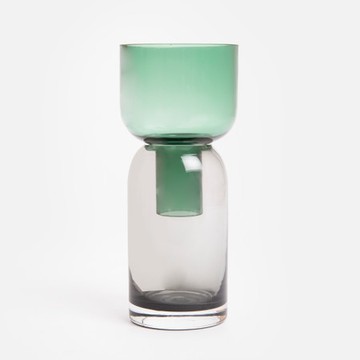 荷蘭Cloudnola 玻璃花器小 綠+灰