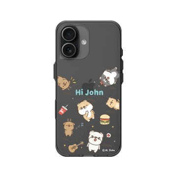 iPhone 17 Clear (相機按鈕) 酷墨灰 - 嗨小強 Hi John - 大集合