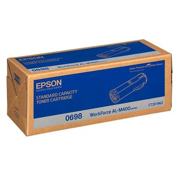 EPSON 台灣公司貨 原廠標準容量碳粉匣列 0698/C13S050698/M400  黑色  1個