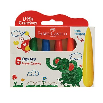 Faber Castell 輝柏 學齡 子彈可擦拭蠟筆6色 / 組 122606｜領券最高折$220