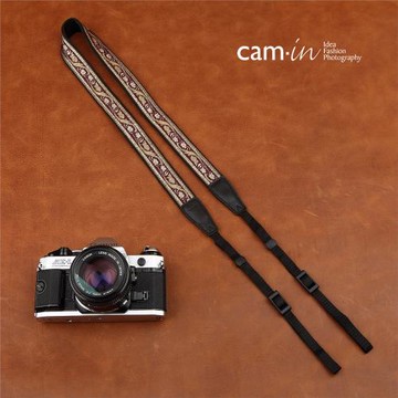 cam-in 繡花系列專業時尚相機背帶 通用接口 cam8495
