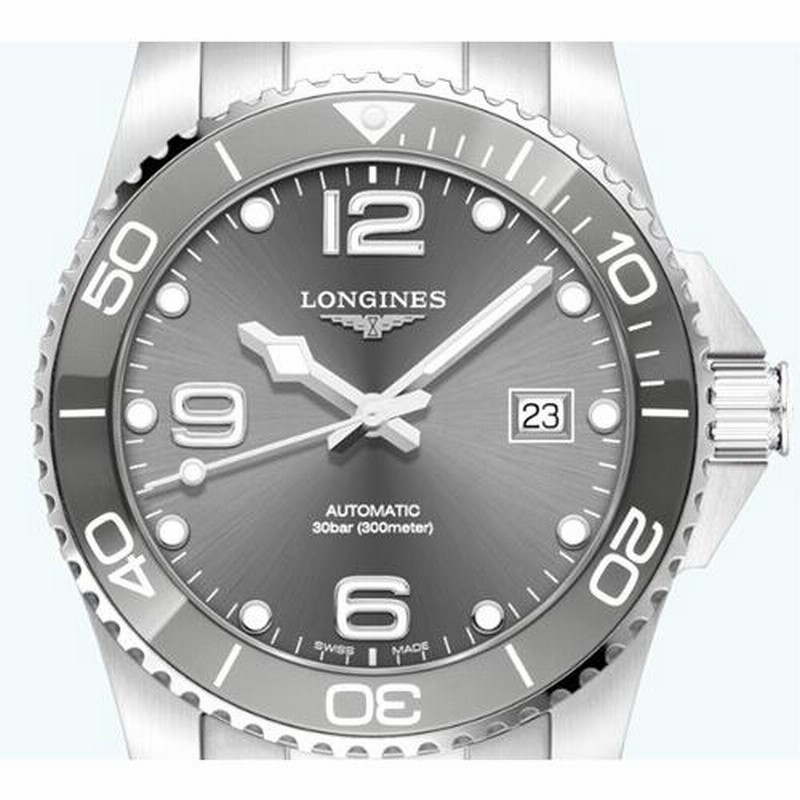 LONGINES ロンジン 腕時計 ハイドロコンクエスト グレーダイヤル LONGINES ロンジン 腕時計 ハイドロコンクエスト グレーダイヤル