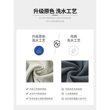 青少年直筒褲子男款春夏寬松水洗闊腿褲美式高街vibe黃泥染牛仔褲