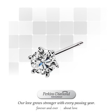 GIA PERKINS 伯金仕 Classic系列 單邊鑽石耳環