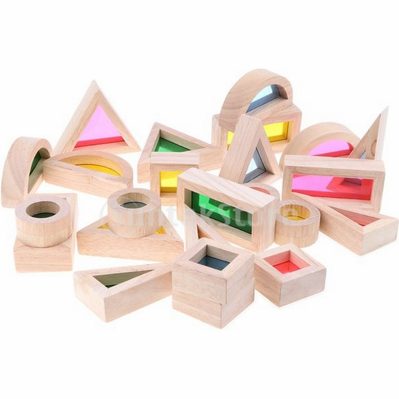 B Baosity 赤ちゃん 幼児 モンテッソーリ おもちゃ 虹色 ブロック 木製 教育 玩具 通販 Lineポイント最大0 5 Get Lineショッピング