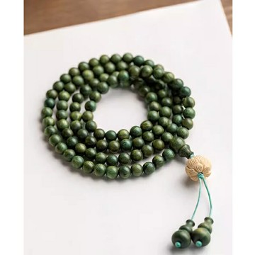 【巴黎精品】現貨+預購 佛珠108顆念珠-綠檀木6/8/10mm玉檀香男女手串3款a1ez10