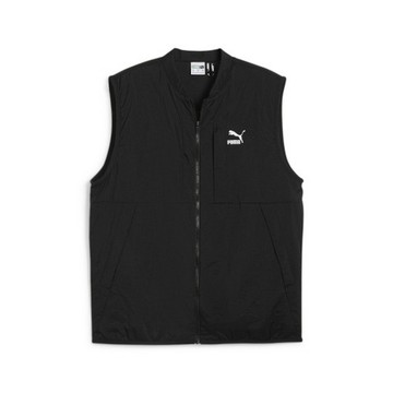PUMA 流行系列Classics 男 立領背心 黑