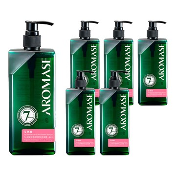 AROMASE 艾瑪絲 草本植萃洗髮精 鳶尾玫瑰高效控油  400ml  6瓶
