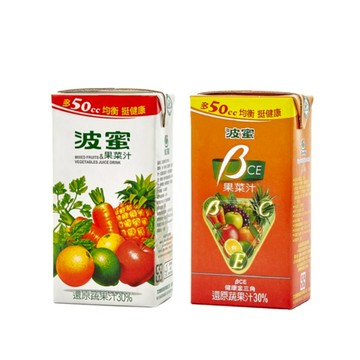 【蝦皮直營】波蜜 果菜汁/βCE果菜汁 300ml(24入/箱) 蔬果營養飲品 外食族最愛