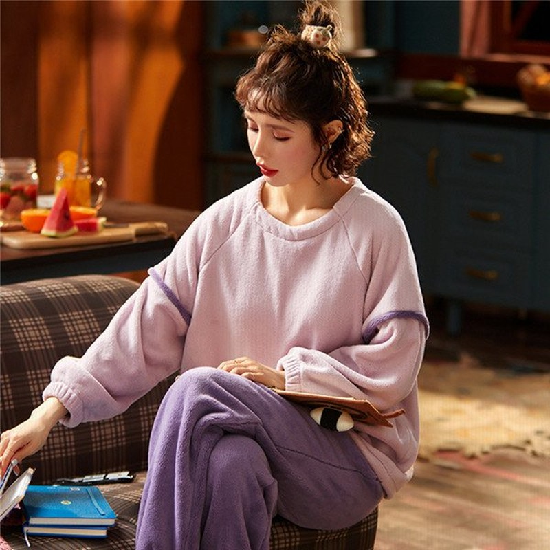 ヴィジョン ストリートウェア ルームウェア 上下 冬 パジャマ レディース 長袖 もこもこ 秋冬 あったかい モ 部屋着 通販 Lineポイント最大get Lineショッピング