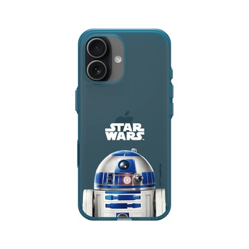iPhone 17 Clear (相機按鈕) 夜幕藍 - 迪士尼-星際大戰 Star Wars - R2-D2-復古系列