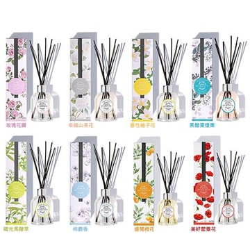 朵昂思 花漾室內擴香組(225ml)含擴香枝-陽光馬鞭草/黑醋栗漿果/盛開橙花/幸福山茶花/棉麝香/玫瑰花瓣/感性梔子花/美好罌粟花-公司貨