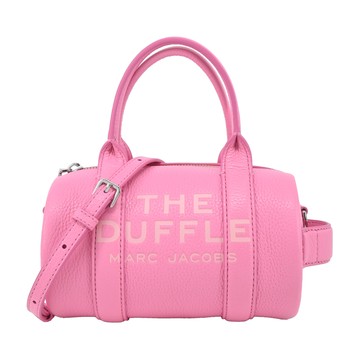 MARC JACOBS荔枝紋手提/斜背波士頓包-迷你/花瓣粉