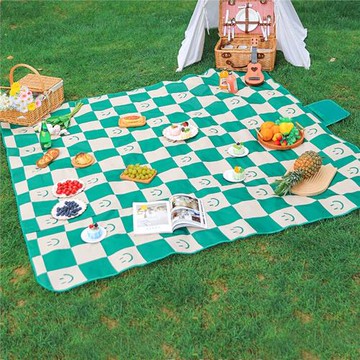 牛津布野餐墊防潮戶外格子露營地墊便攜防水加厚野炊草坪春游墊子