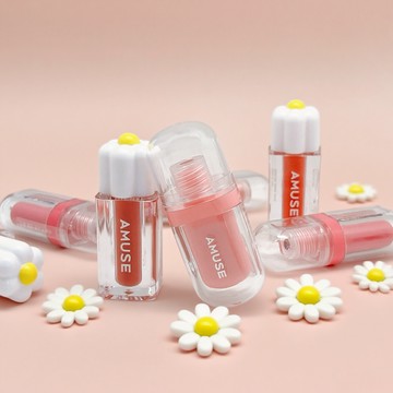 【AMUSE】迷你口袋小花果凍唇釉 2 入組