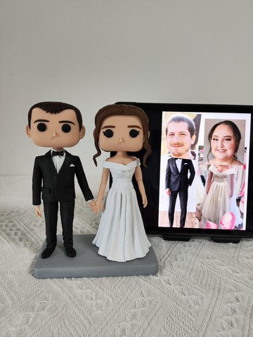 客製化3D人像公仔 訂製手工Funko Pop情侶父母夫妻結婚週年禮物
