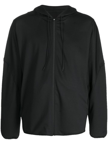 Post Archive Faction - zip-up long-sleeve hoodie - men - Spandex/Elastane/Polyester - L - Black