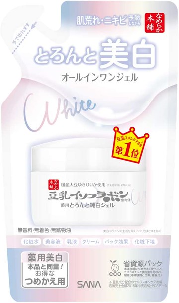 Sana Nameraka Honpo Medicinal Whitening Thick Gel (Refill) 100g