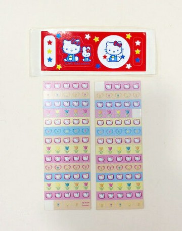 【震撼精品百貨】Hello Kitty 凱蒂貓 KITTY貼紙-粉/紅 震撼日式精品百貨