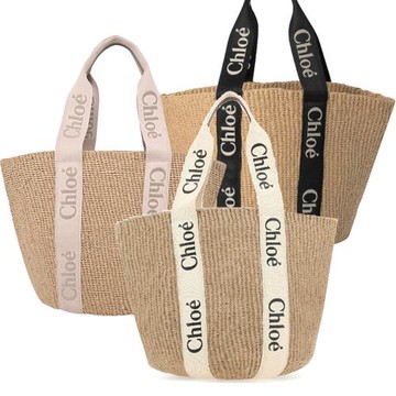 Chloe Woody Basket草編大號肩背包(任選)