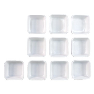 HAPPY JUNG 方形醬料碟  白色  10個